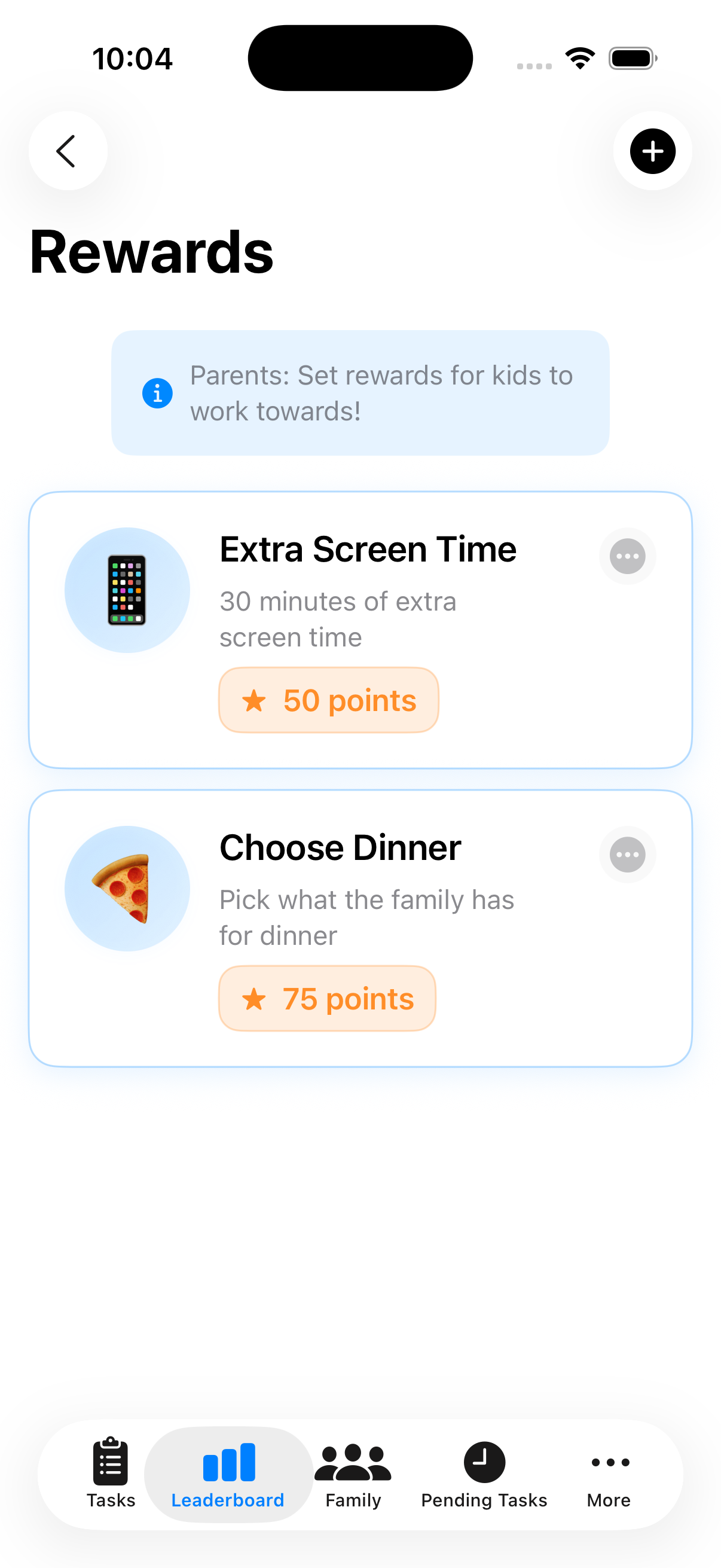 Dashboard statistics